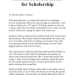 Reference Letter for Student Scholarship: A Comprehensive Guide