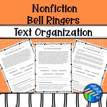 Text Organization Bell Work: A Comprehensive Guide for Educators