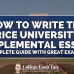 Do You Submit Rice University’s Supplemental Essays Separately?