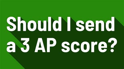 Will a 3 on an AP Score Kill My T10 Application?