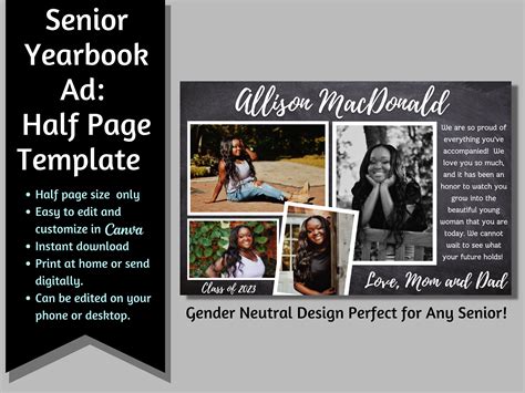 Senior Yearbook Ad: Capture Memories that Last a Lifetime