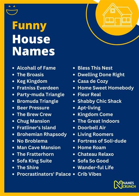Witty House Names: A Splash of Humor for Your Abode