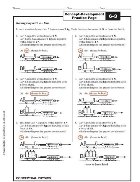 Concept Development Practice Page 6-2 Answer Key