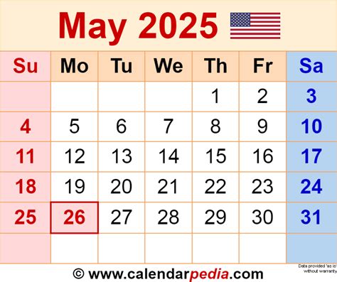 May Calendar 2025: A Comprehensive Guide to the Upcoming Month