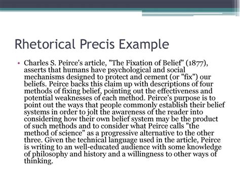 Sample Rhetorical Precis: A Comprehensive Guide for Effective Writing