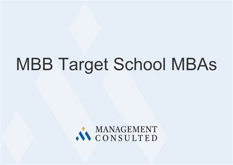 MBB Target Schools: A Comprehensive Guide for Aspiring Consultants