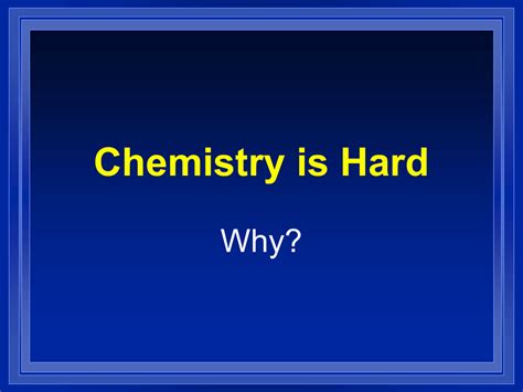 Is Honors Chemistry Hard?
