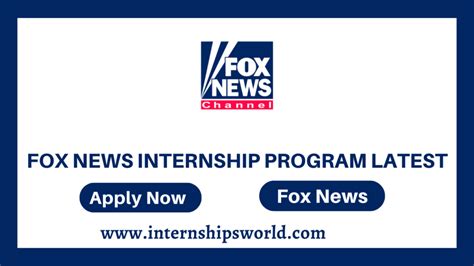 Fox News Internships: A Pathway to a Career in News Media