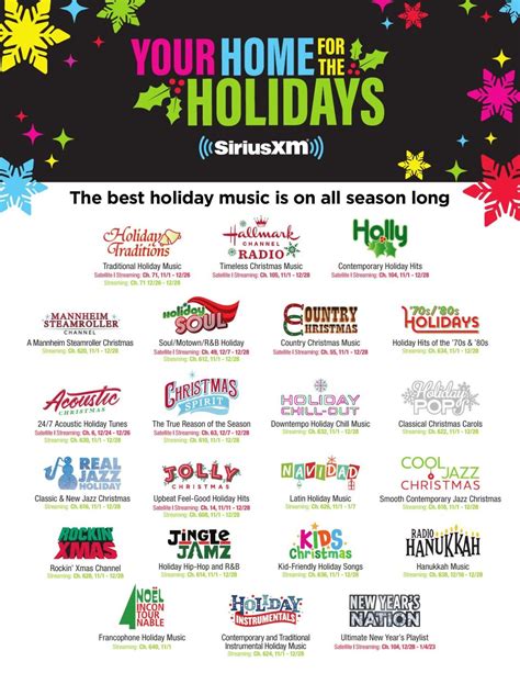 What Are the Christmas Stations on Sirius Radio?