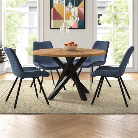 Circular Dining Table Set for 4: Elevate Your Dining Experience