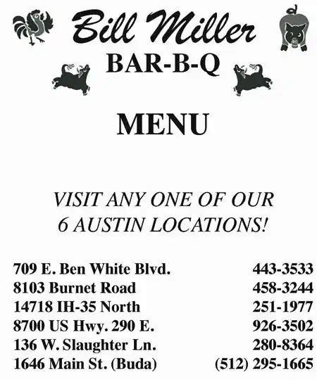 Bill Miller Ben White Austin TX: A Comprehensive Guide to the Best BBQ in Town