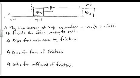 How to Find Work Done by Friction