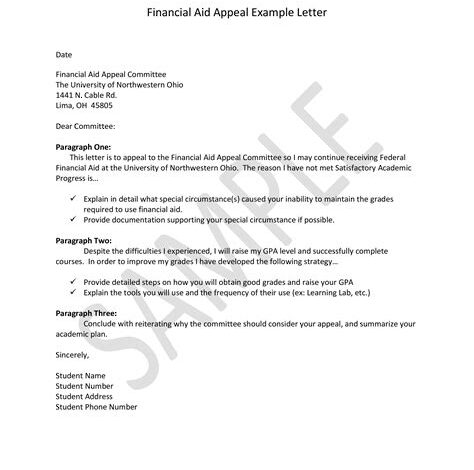 Financial Aid Letter Appeal Sample: A Comprehensive Guide to Crafting a Compelling Request