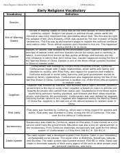 Secularism in the AP World History Curriculum