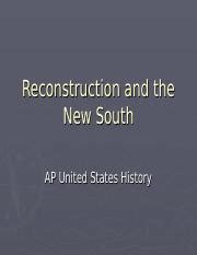 New South APUSH: A Comprehensive Guide to the Post-Reconstruction Era