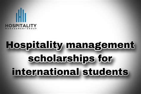 Collins Hospitality Management Scholarship: Unlocking Brilliance in the Hospitality Industry