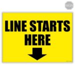 Line Starts Here Signage: The Definitive Guide to Enhancing Customer Experience