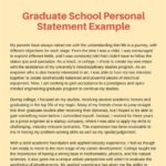 Personal Statement for Graduate School Examples: A Comprehensive Guide