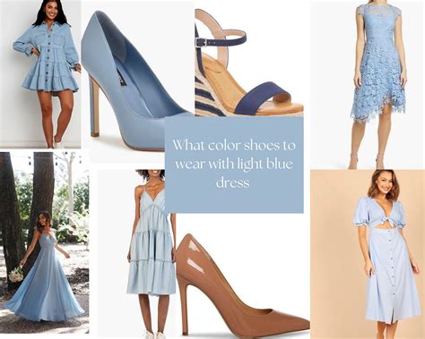 What Color Shoes Go with a Light Blue Dress