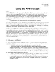 AP Stylebook Quizzes: Test Your Grammar and Usage Skills Tips and Tricks for Using the AP Stylebook Pros and Cons of Using the AP Stylebook Frequently Asked Questions (FAQs)