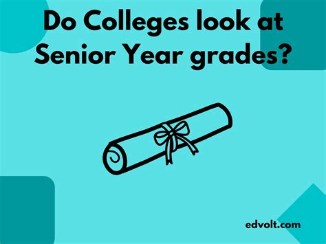 Do Colleges Look at Senior Year?