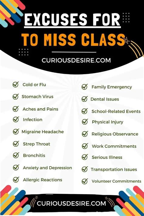 Great Excuses to Miss Class: A Comprehensive Guide for Students