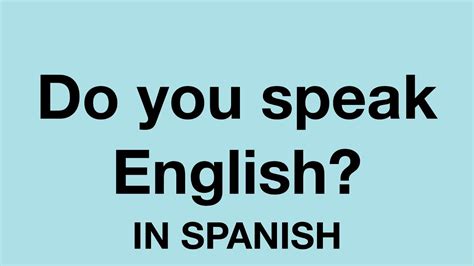 How Do You Say You Speak Spanish?