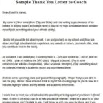 Sample Letter Responding to Coaches Invite Email