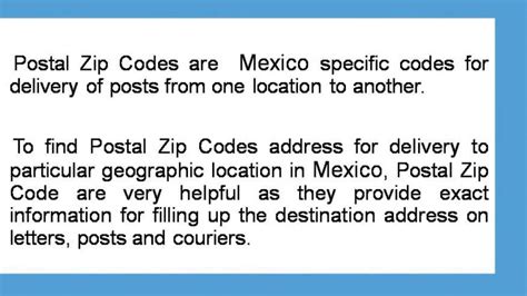 Postal Code Mexico: Unlocking the Gateway to Simplified Addressing