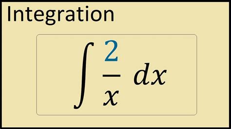 Integral of y 2x: A Comprehensive Guide