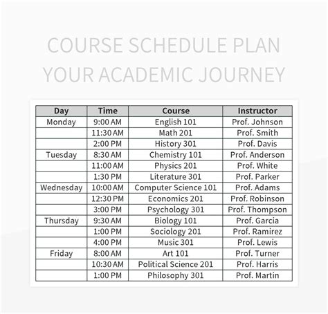 GW Course Schedule: A Comprehensive Guide to Planning Your Academic Journey