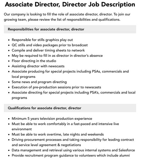 Associate Director Jobs: A Comprehensive Guide to Career Advancement