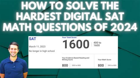 Hardest Digital SAT Math Questions: A Comprehensive Guide to Mastering the Most Challenging Problems