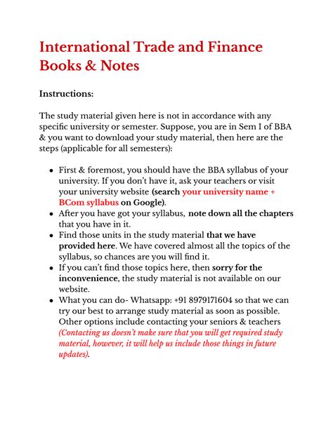 AP Macroeconomics Notes: International Trade and Finance