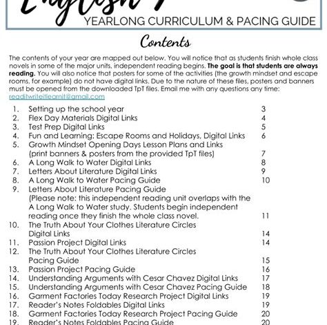 Syllabus Template for 8th Grade ELA: Empowering Students with Knowledge and Skills