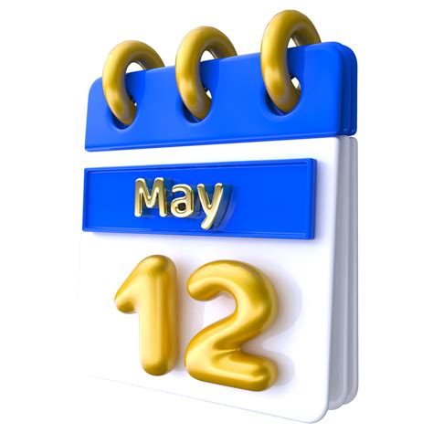 When is May 12th?