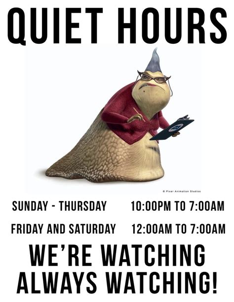 What Are Good Dorm Quiet Hours on Sudnas?