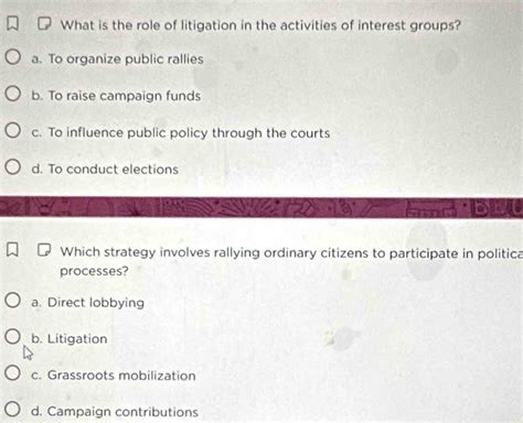 Interest Groups Use Litigation as a Strategy of Influence