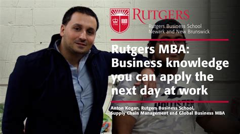 Rutgers University Part-Time MBA: An Investment in Your Future