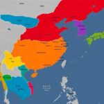 Map of Empires in Asia in the 1200-1450