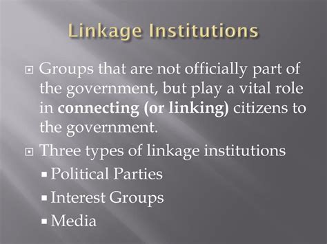Example of a Linkage Institution: The YMCA