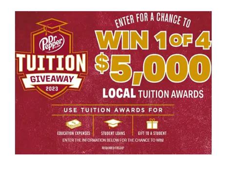 Dr Pepper Tuition Giveaway 2023: Your Chance to Win Free College Tuition!