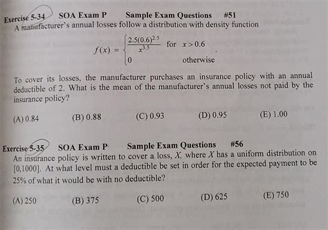 Exam P Sample Questions: Prepare with Confidence