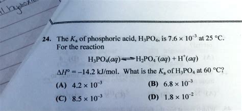 Ka of H3PO4: A Comprehensive Discovery