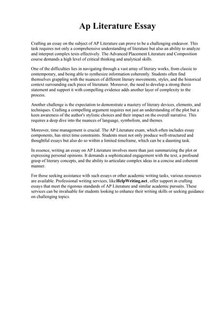Conquering the AP Literature Essay: A Comprehensive Guide to Crafting Stellar Responses Deciphering the AP Literature Essay Prompts: