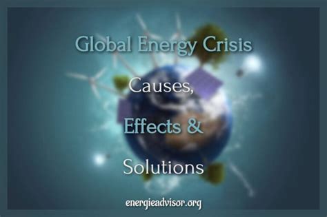 Totally Out of Energy: The Global Energy Crisis Causes of the Global Energy Crisis Consequences of the Global Energy Crisis Solutions to the Global Energy Crisis