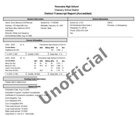 CSULA Order Official Transcripts