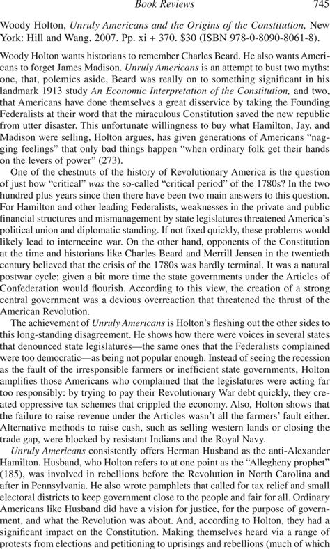 Unruly Americans: Book Quotes That Reveal a Nation on the Brink Tables Conclusion