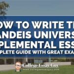 Write a Riveting Brandeis University Supplemental Essay That Stands Out