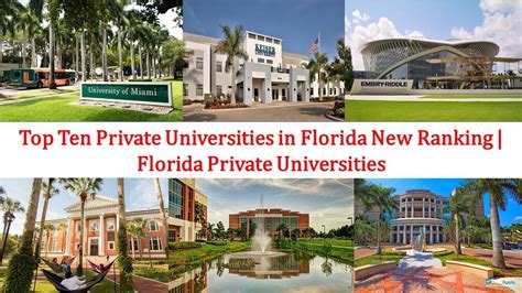 Florida’s Private Universities and Colleges: A Comprehensive Overview